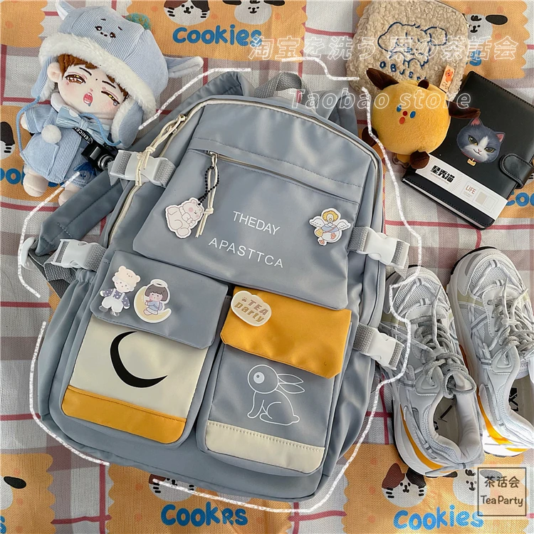 Рюкзак женский нейлоновый школьный в стиле Харадзюку | Багаж и сумки