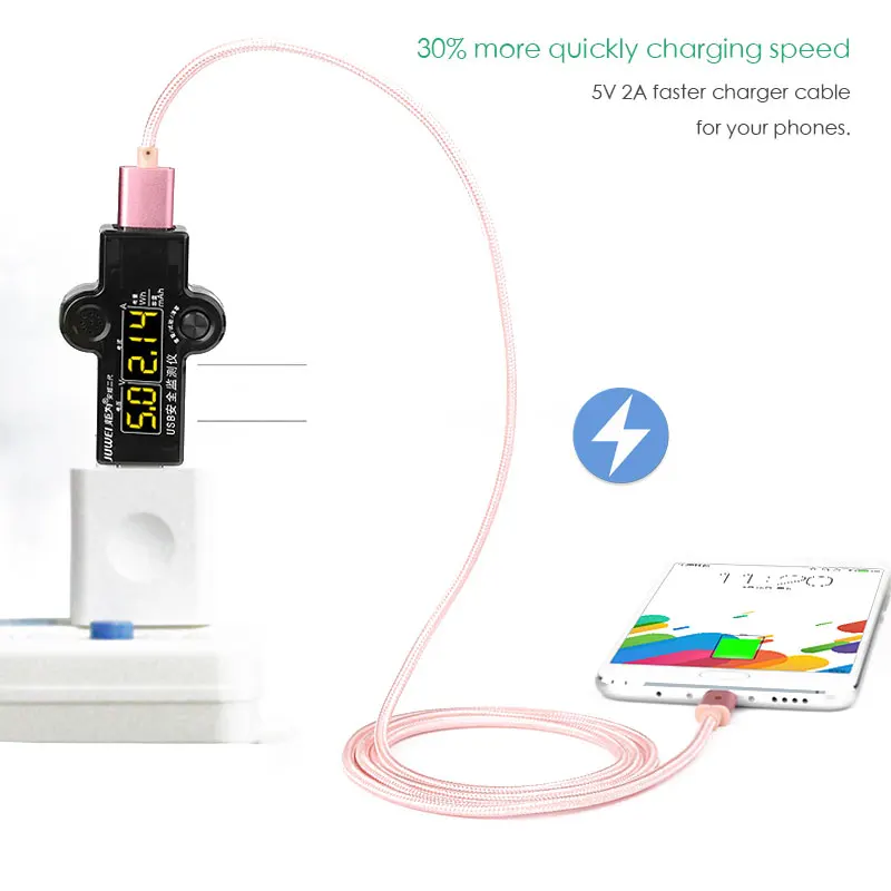 Кабель Micro USB SUPTEC 2 4 А для быстрой зарядки и передачи данных 3 м | Мобильные телефоны
