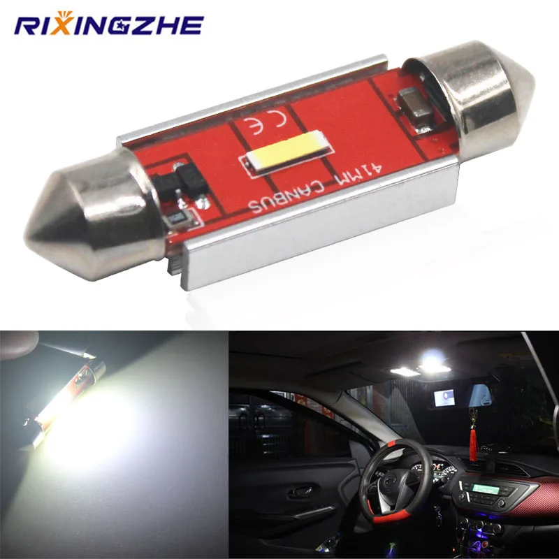 1 шт. Canbus 12 24 В C5W LED C10W светодиодный 31/36/39/41 мм 1860 чип высокой мощности интерьерный