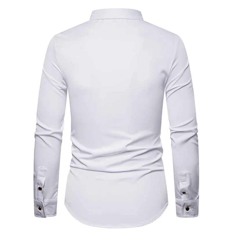 Мужская Осенняя Повседневная модная рубашка 2019 с вышивкой в американском