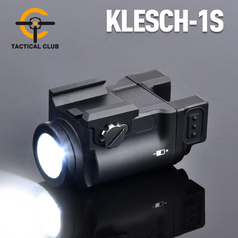Klesch-1S GEN2.0 Tactical Gun Flashlight Glock 17 19  Pistol Light Airsoft accessories Weapons Wargame Wadsn Picatinny