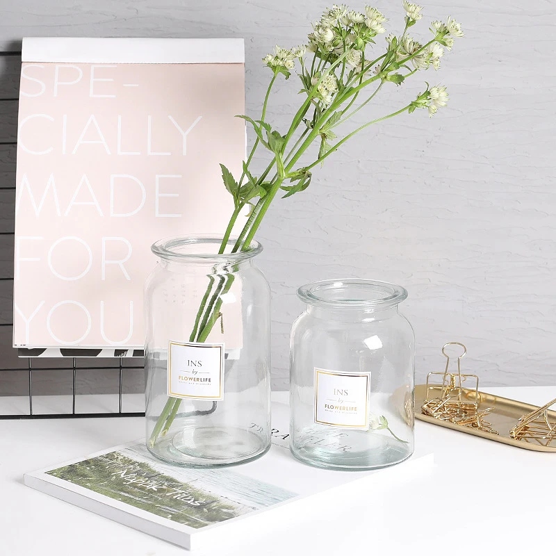 Стеклянная ваза для цветов Strongwell в скандинавском стиле стеклянный держатель