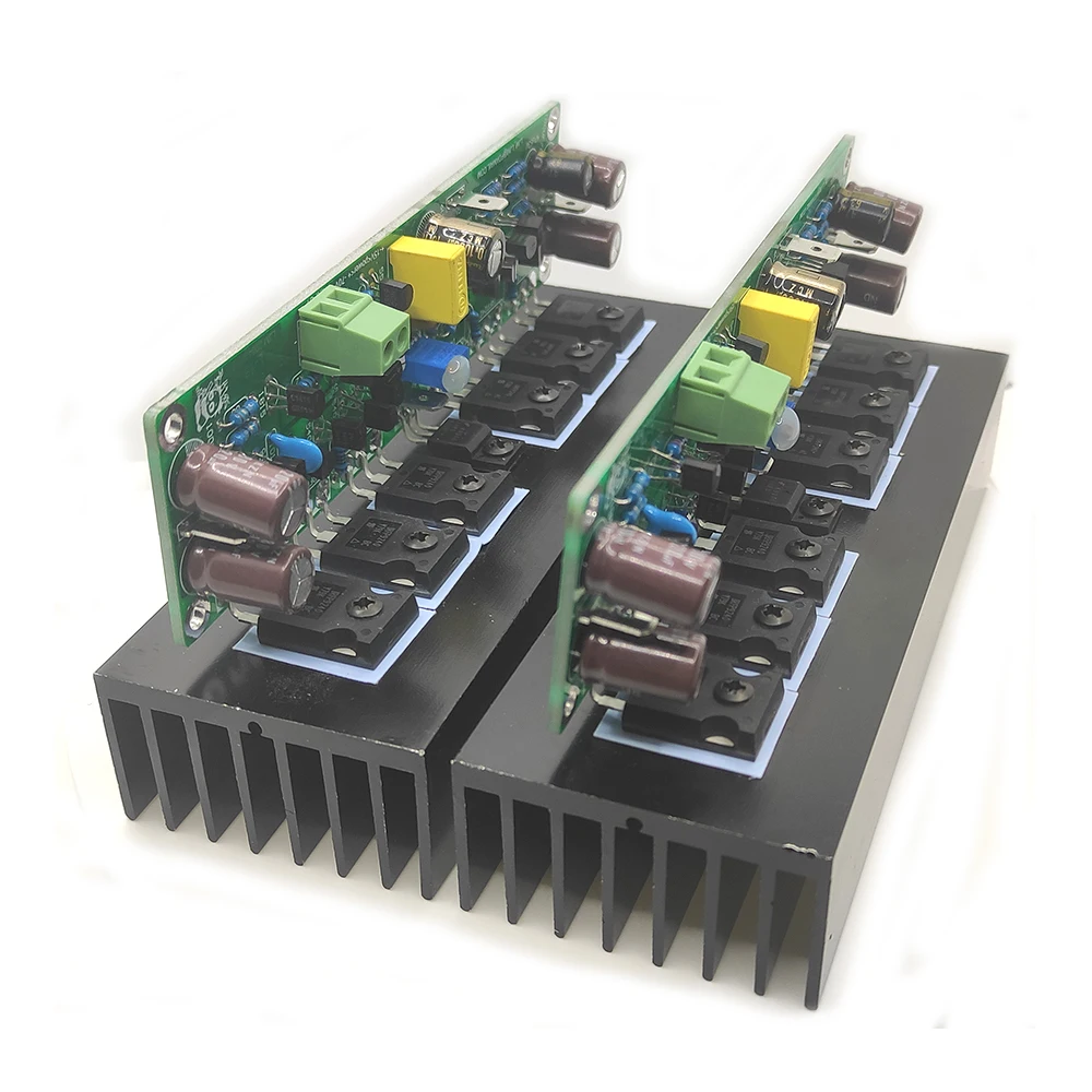 2pc L15 IRFP240 IRFP9240 Mono FET Amplifier Audio MOSFET Sound Finished Board with Radiator Heat Sink Amplifiers Assembled | Электроника