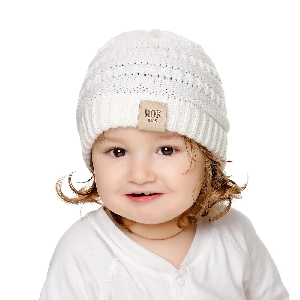 

1 шт. вязаная шапка-тюрбан для маленьких девочек, милая детская осенне-зимняя теплая вязаная шапка, шапки, головные уборы, подарки, аксессуар...