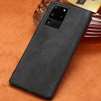 cow suede genuine leather phone cover case for samsung galaxy s21 ultra s20 fe s10 plus note 20 10 9 a52 a50 a71 a72 a51 a32 a12