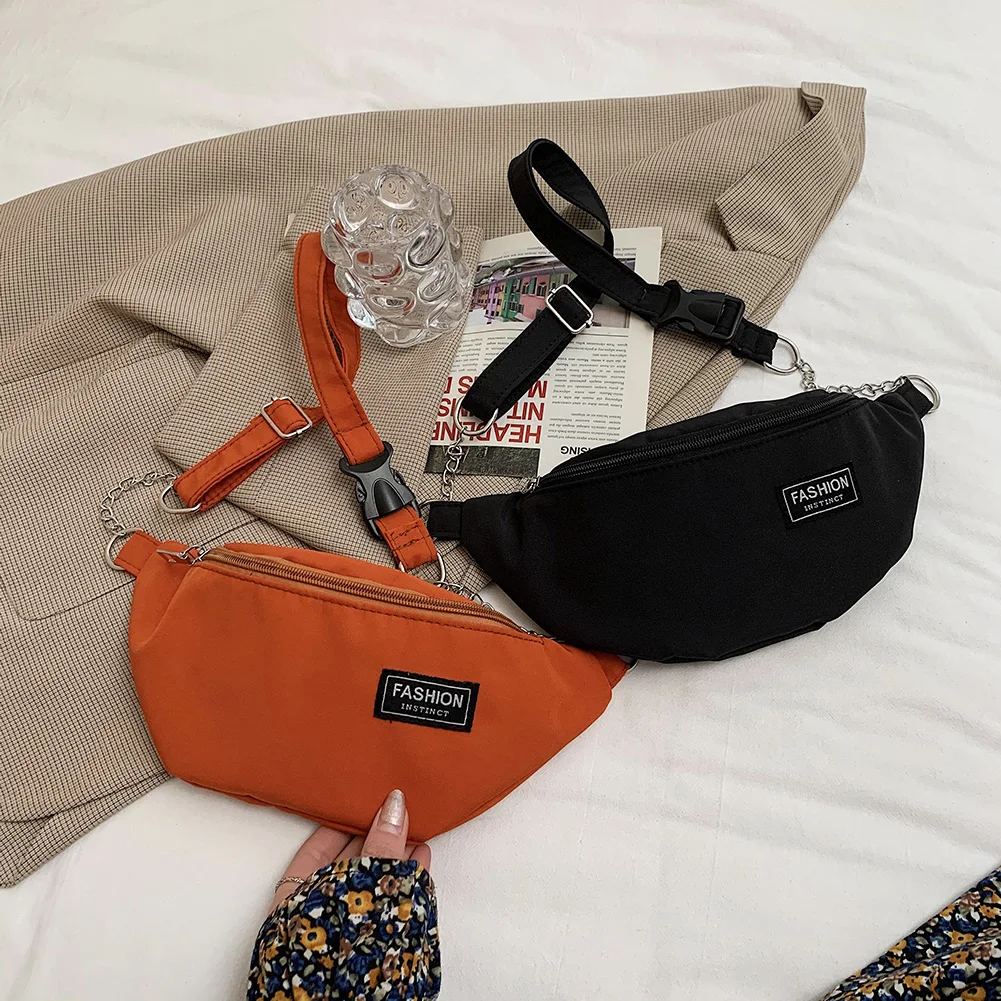 

Fashion Women Canvas Patchwork Waist Packs Casual Ladies Crossbody Bag Wallet Women Leisure Waist Pack Phone Pouch