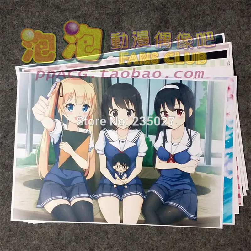 8 шт./компл. аниме Saekano как поднять скучную девушку плакат Kato Megumi настенные