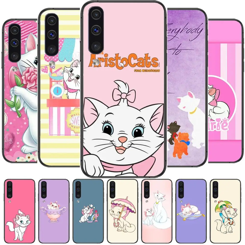 

Cute Disney Cat Phone cover hull For SamSung Galaxy S8 S9 S10E S20 S21 S5 S30 Plus S20 fe 5G Lite Ultra black soft case