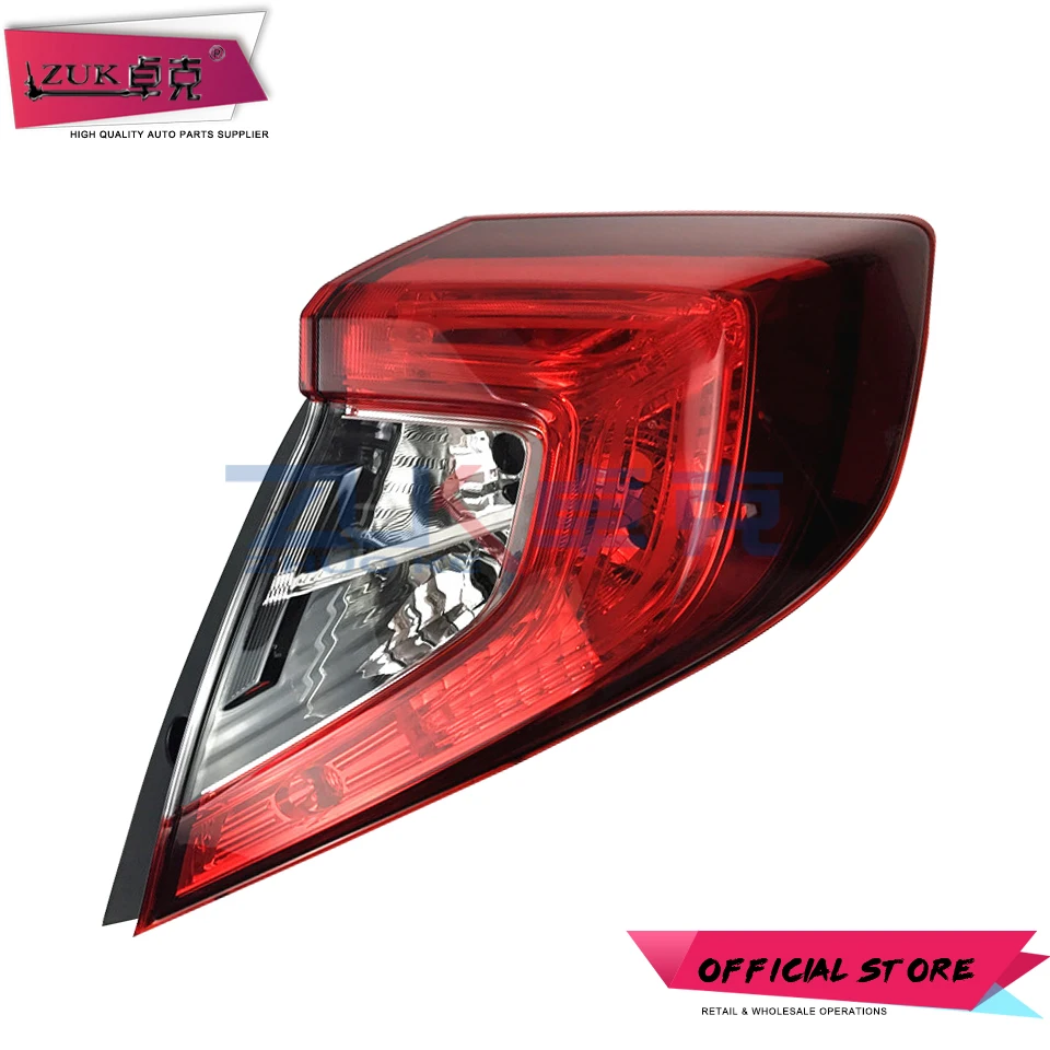 

ZUK 4PCS Outer&Inner Tail Lamp Assy Halogen Tail Light Interior Exterior For Honda CIVIC FC1/7 2015 2016 2017 2018 2019 2020