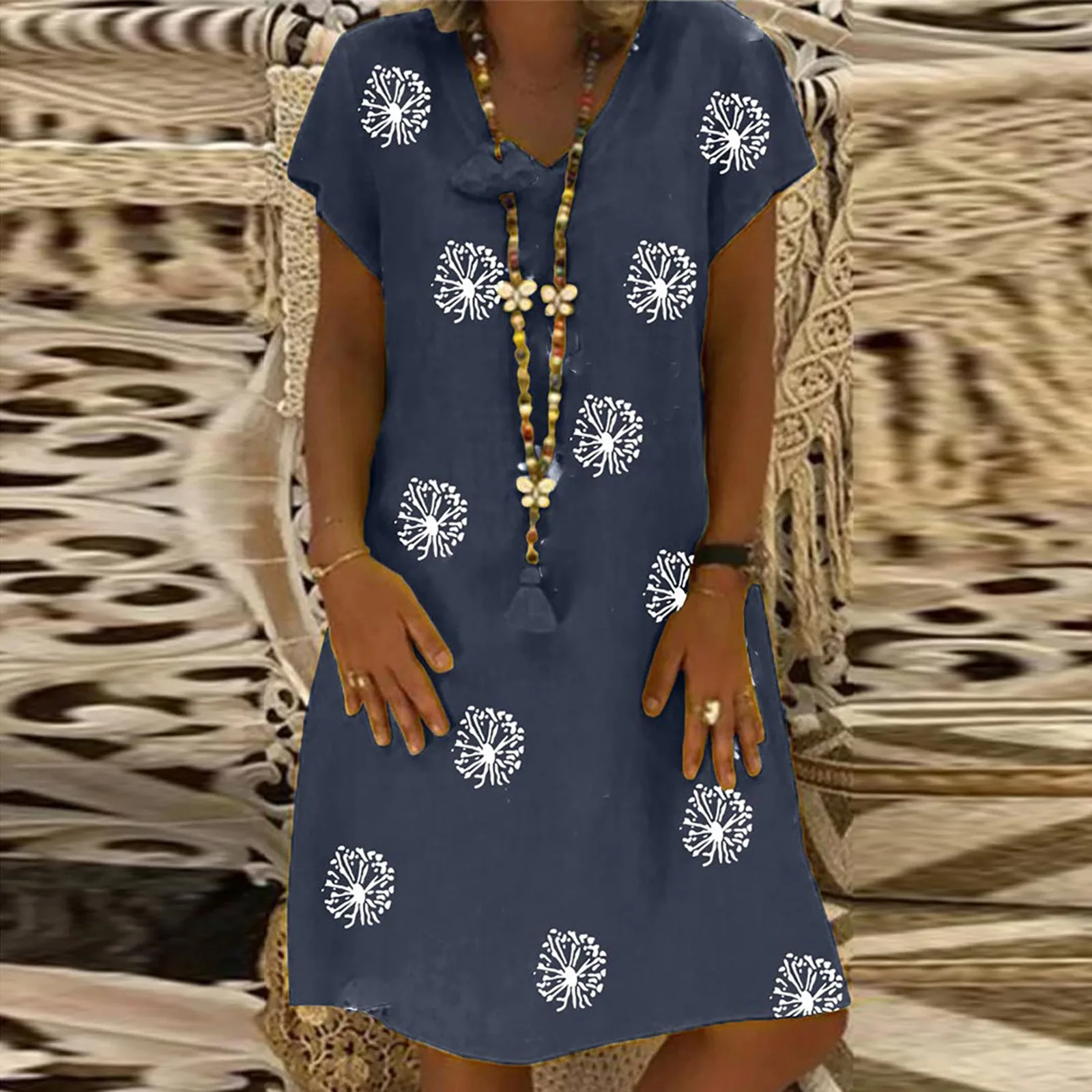 

S-5xl размера плюс платье Летнее женское платье в ретро стиле, футболка с короткими рукавами и принтом платье в стиле ретро; Женская обувь; Сво...