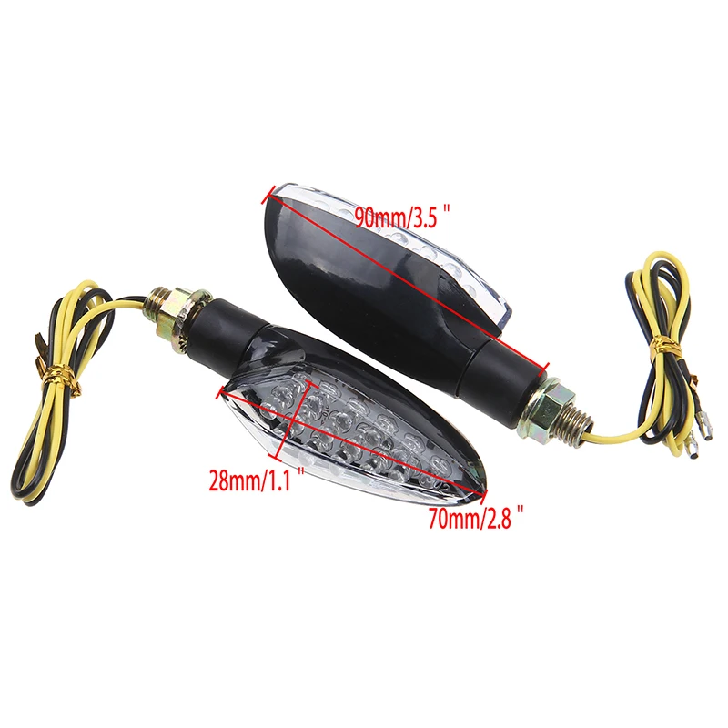 Светодиодные поворотники POSSBAY для мотоциклов указатели поворота Honda Kawasaki Suzuki Toyota