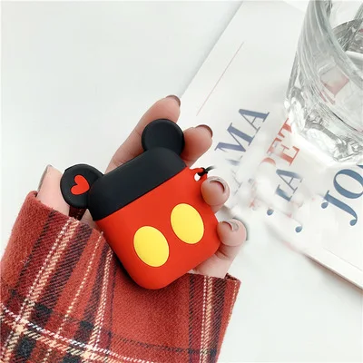 Для Airpods 2 Чехол, силиконовый чехол с рисунком, чехол для air pods, милый чехол для наушников, 3D чехол для наушников, аксессуары для наушников - Цвет: Redmiky