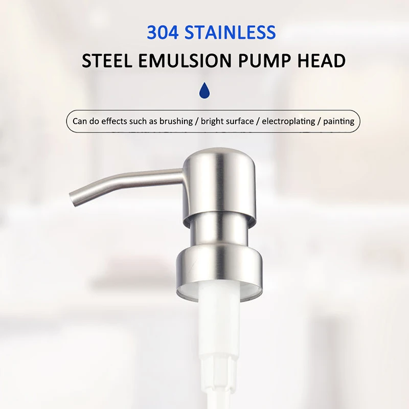 

1pcs Hand Liquid Soap Dispenser Nozzle For Bathroom Kitchen Stainless Steel Foam Sink Liquid Soap Nozzle Bathroom Accessories