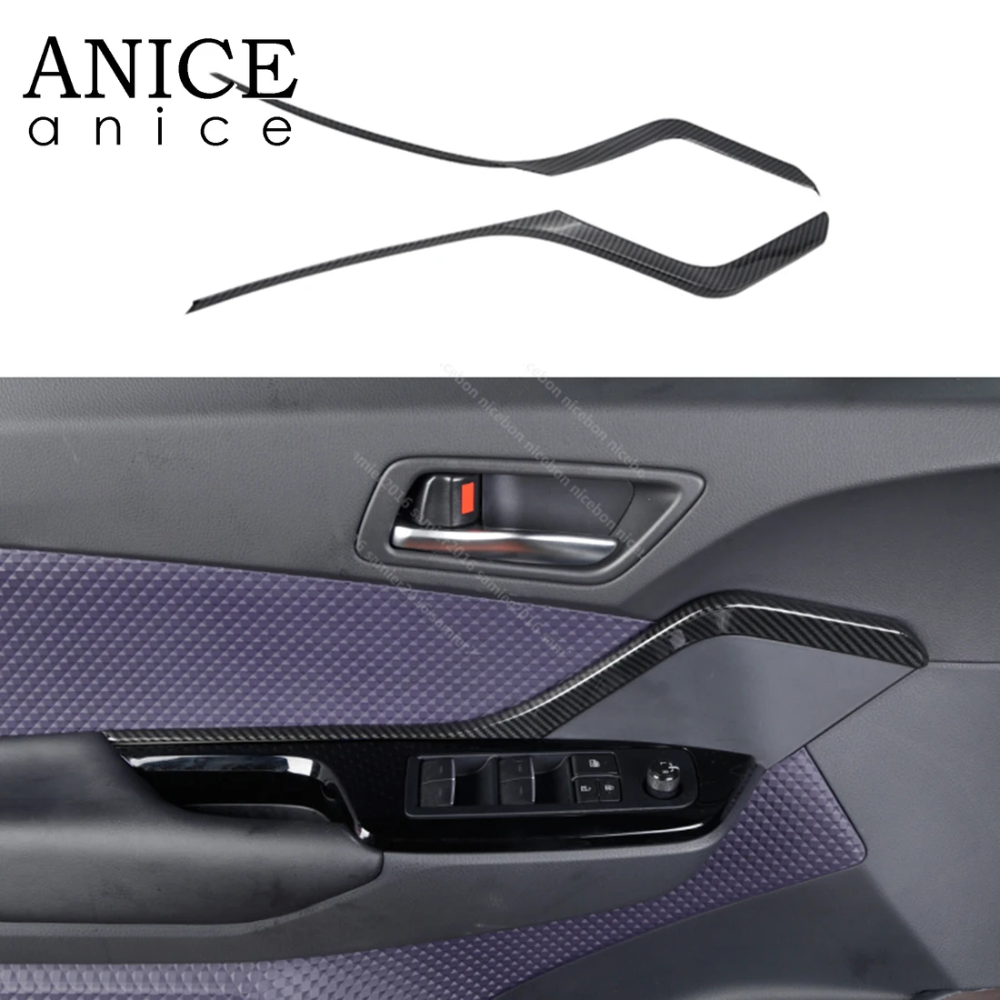 2 шт. декоративный подлокотник из углеродного волокна|Наклейки на автомобиль| |