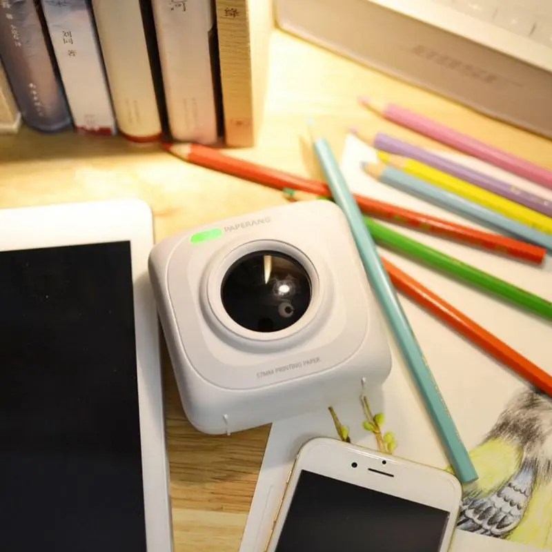 

Mini Wireless Bluetooth Printer Portable POS Thermal Photo Ticker Handheld Picture Printers 1000mA Pocket for android
