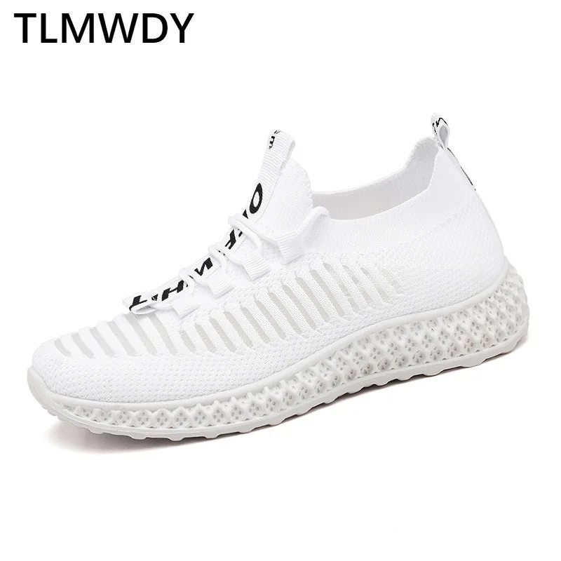 

2021 Fashion Women's Shoes Solid Color Mesh Sneakers Lace-up Non-slip Platform Shoes Comfortable and Breathable Casual Shoes