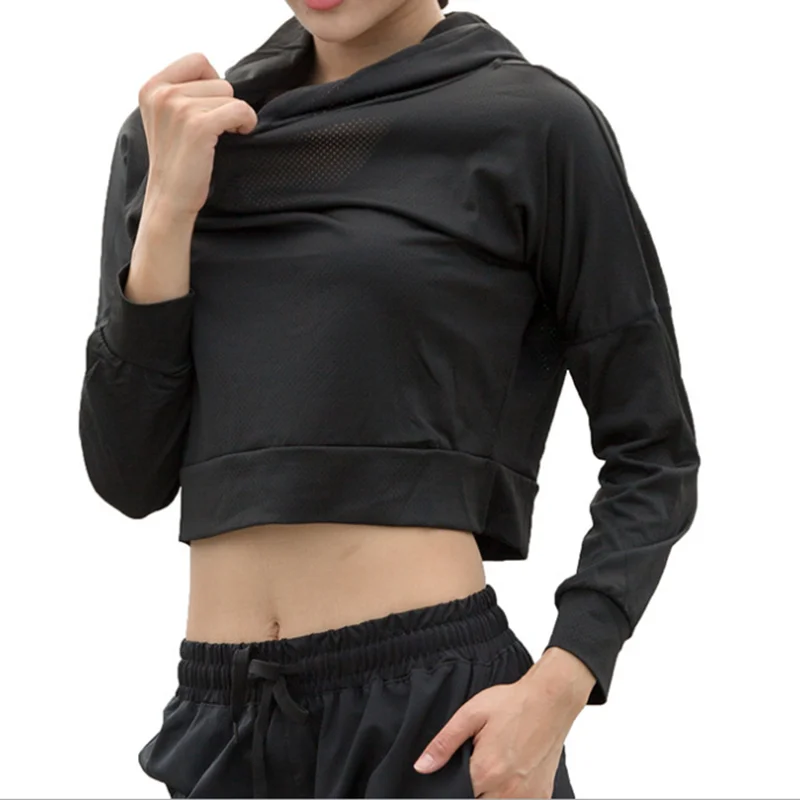 Женская спортивная куртка сетчатая для бега с длинным рукавом йоги дышащий Топ