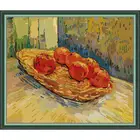 Набор для вышивки крестиком Joy Sunday с изображением корзины Ван Гога и шести апельсинов