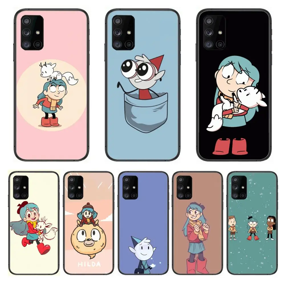

American Anime hilda case Phone Case Hull For Samsung Galaxy A 90 50 51 20 71 70 40 30 10 80 E 5G S Black Shell Art Cell Cover