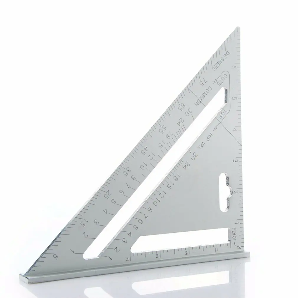 

Triangle Rule 90 Degree Thickening Angle Rule Aluminum Alloy Carpenter Measurement Square Ruler Layout Tool Measurement Tool