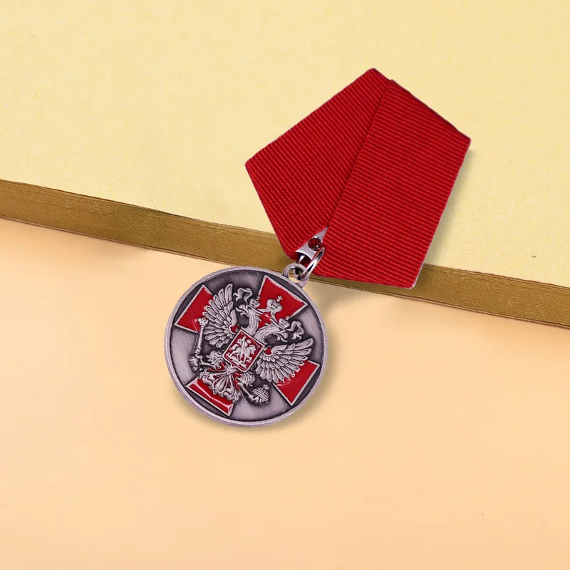 CCCP Medal Russia Double-headed eagle cross ST.GEORGE coat of arms the Russian Federation badge national emblem | Украшения и