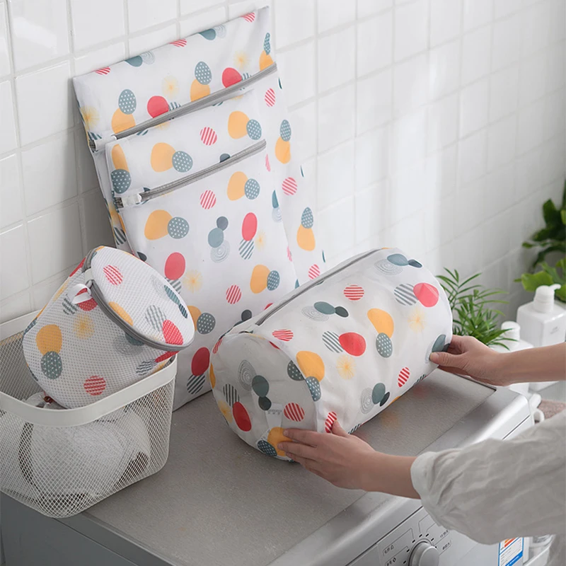 

Mesh Wash Bags Home Washer Bag For Underwear Bra Socks Laundry Organizer Hamper For Dirty Clothes Washing Machine Pouch Net Bag