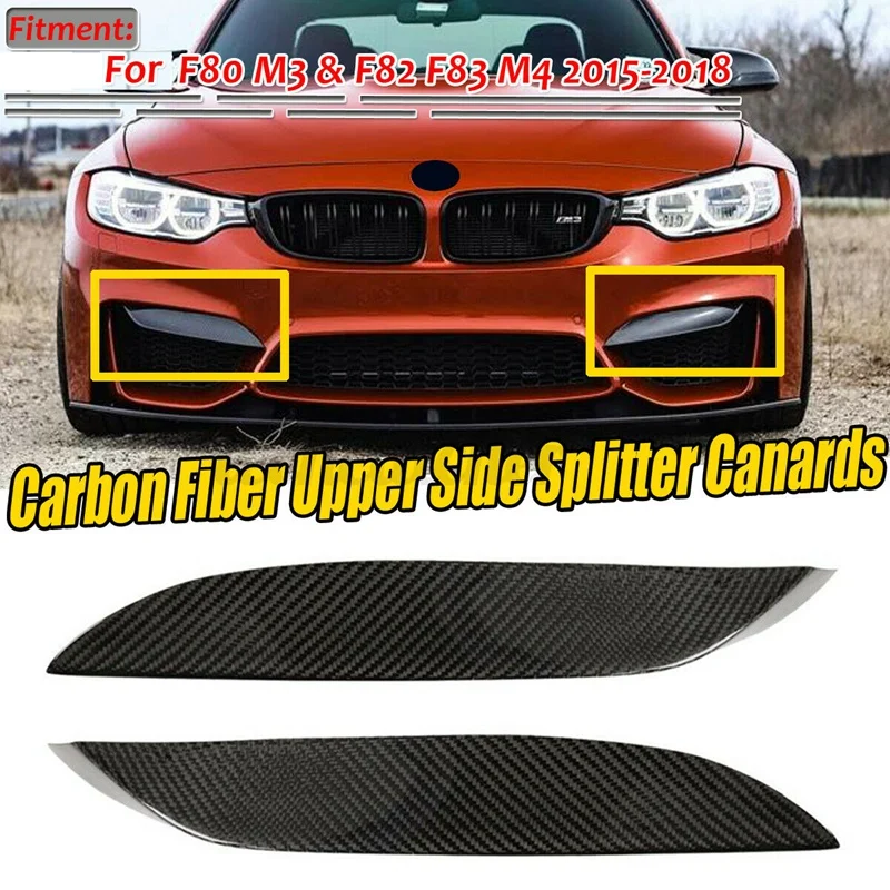 Автомобильный передний бампер из настоящего углеродного волокна боковой