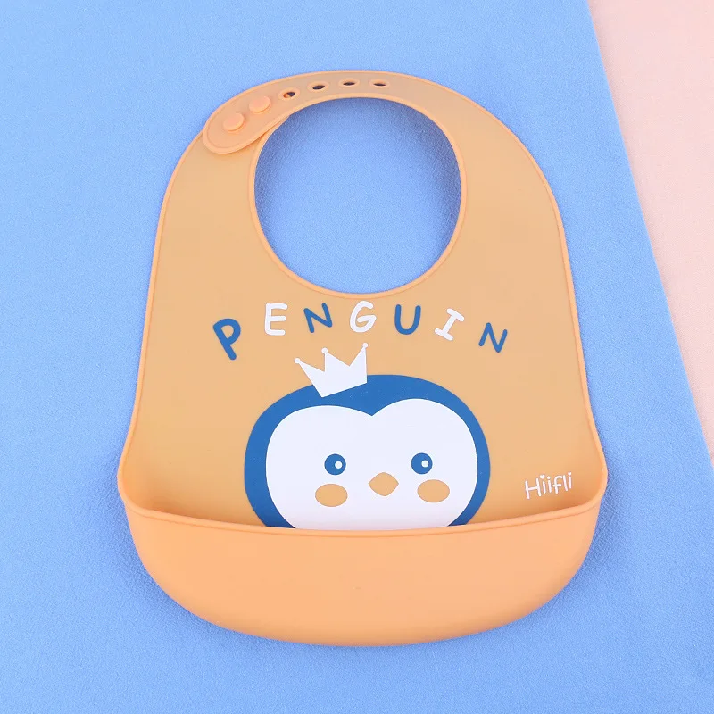 Регулируемый Детский шарф с милым принтом водонепроницаемые силиконовые