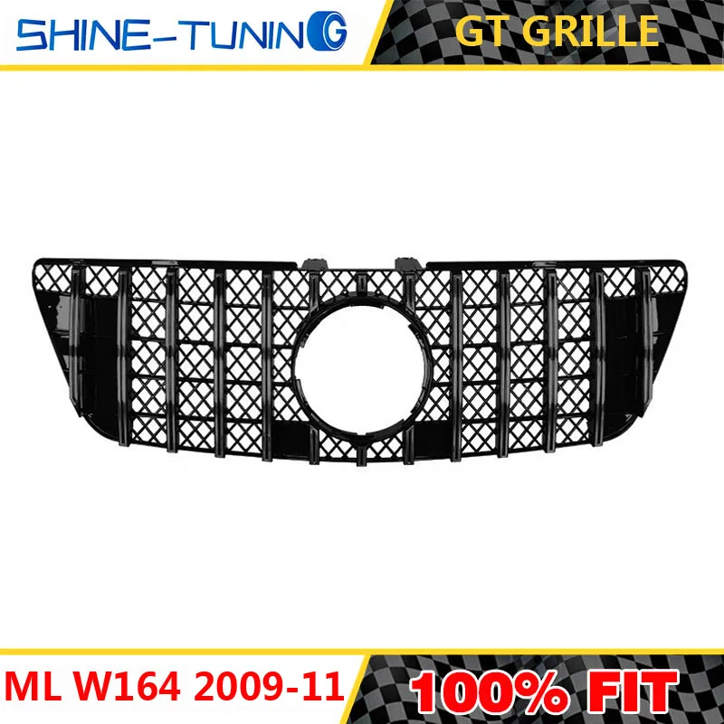 Передняя решетка подходит для mercedes ML Class W164 x164 GT 2005-11 ML300 ML320 ML350 ML400 ML500 ML430 без