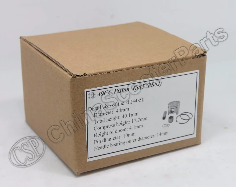 Поршень в сборе 44 мм для MITSUBISHI TL52 TB52 TU52 2-х тактный KOLBEN комплект земельный шнек
