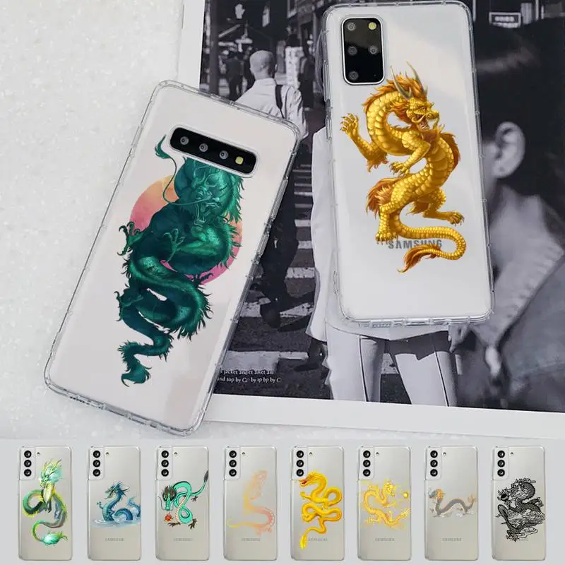 

Chinese Dragon Phone Case For Samsung A 10 20 30 50s 70 51 52 71 4g 12 31 21 31 S 20 21 plus Ultra