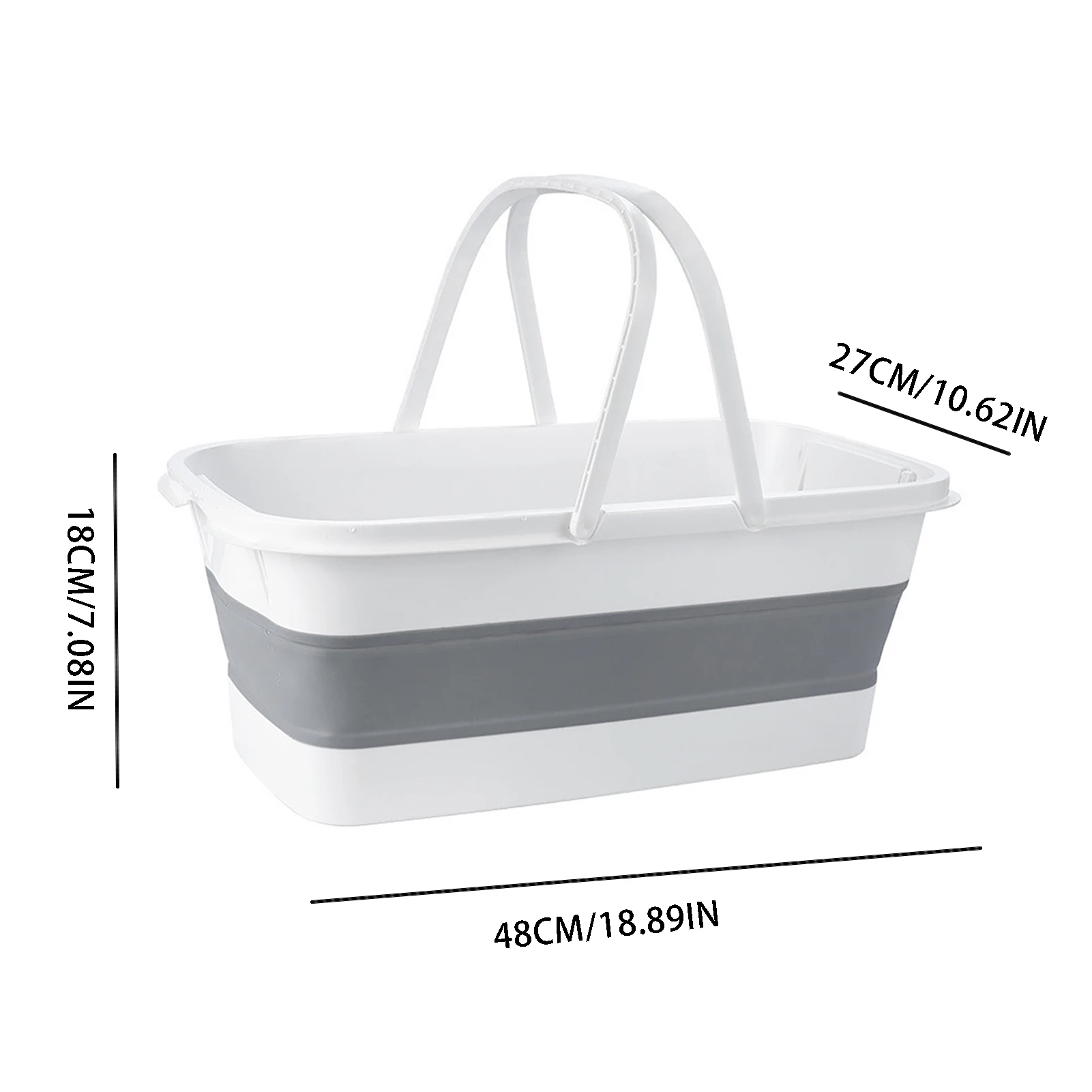 

Folding Wash Basin Silicone Dish Tub Collapsible With Drain Plug Carry Handles Washing Basin Drainer Sink Colander For Camping
