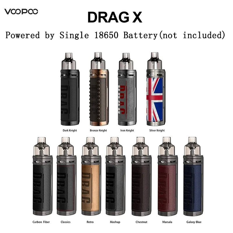

Original VOOPOO Drag X Drag S Pod Vape Kit 80W 60W 4.5ml Cartridge PnP-VM1 VM5 VM6 Coil Drag X Drag S E Cigarette
