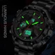 2022 FOXBOX Men Watch Luxury Dual Display Stainless Steel Sport Watch for Men Waterproof Luminous Quartz Wristwatch Mens Watches Other Image