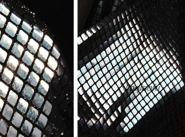 Светоотражающие квадратный плед серебристый Стразы Кубик Рубика сетчатая