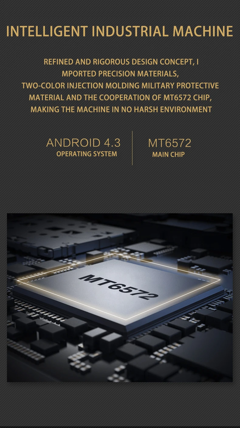 3g Wcdma Защищенный телефон Android с UHF 2W домофон PTT