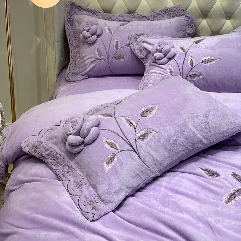 Фиолетовый серый синий белый коричневый зимний флис ткань цветы вышивка