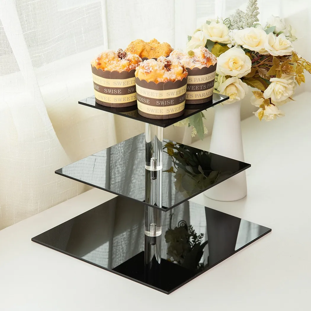 

1 Set Cupcake Stand 3 Layer Cake Holder Round Cupcake Stand Disassemble Birthday Party Decor Made Of High Quality Material