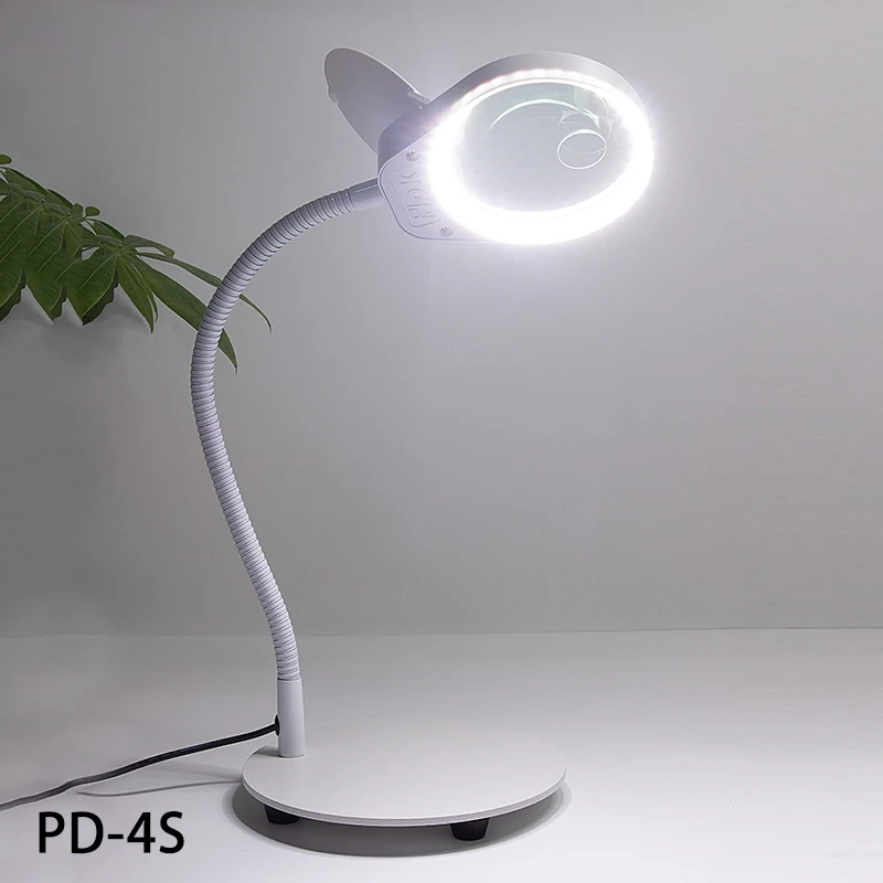 3/10X увеличительное стекло со светодиодной подсветкой с поддержкой экрана настольная Лупа с подсветкой увеличительное стекло для телефона