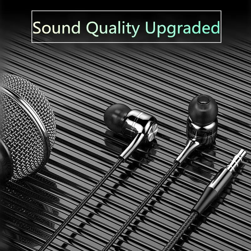 Проводные наушники с басами Hi-Fi стереонаушники спортивные водонепроницаемые