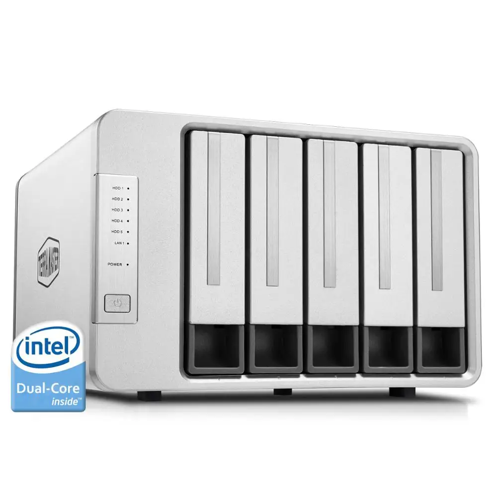 TerraMaster F5-221 NAS 5-Bay Cloud Storage Intel Dual Core 2.0GHz Plex Media Server Network (Diskless) | Компьютеры и офис