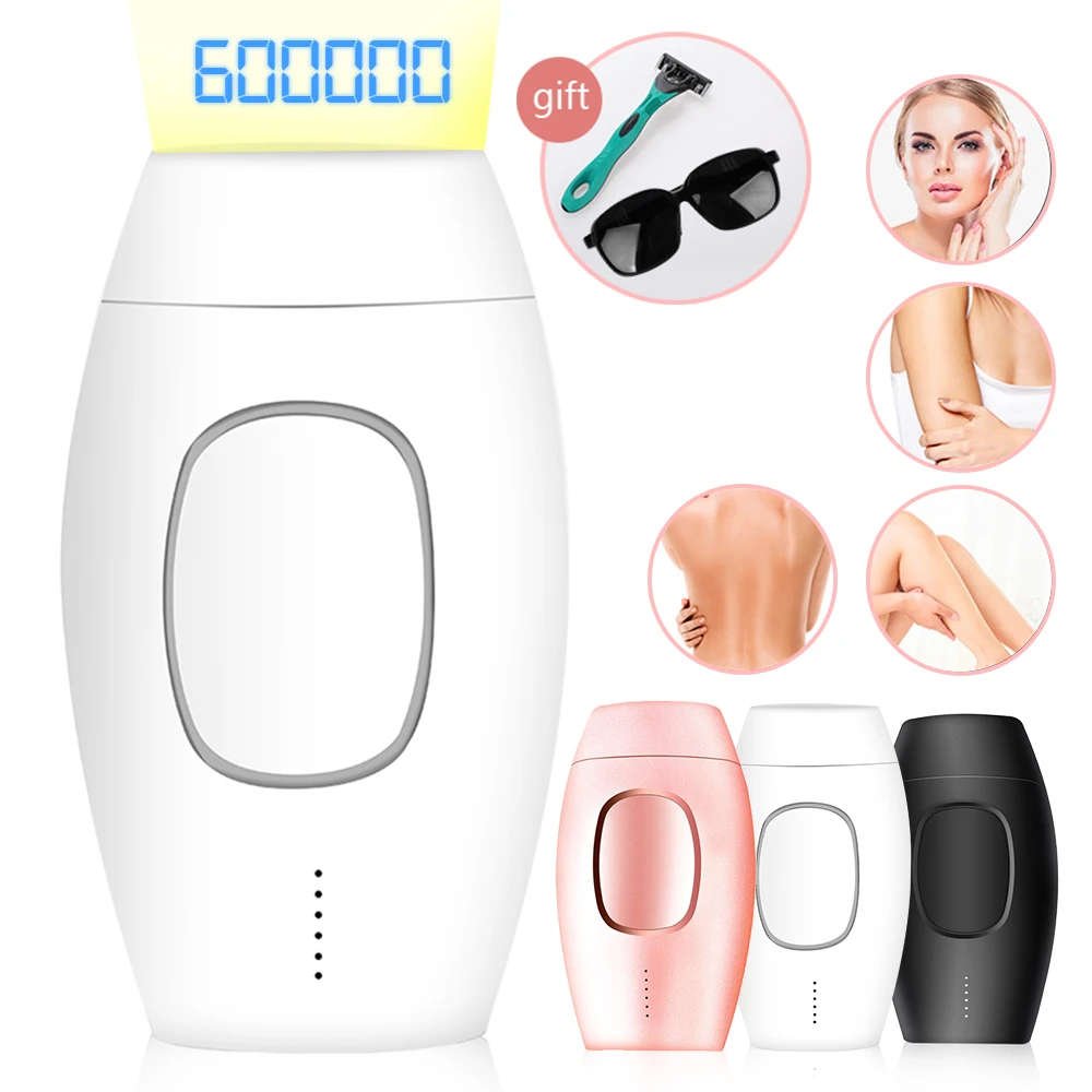 

IPL ручной лазерный эпилятор для женщин, устройство для перманентного удаления волос на лице, эпилятор для тела, 600000 вспышек