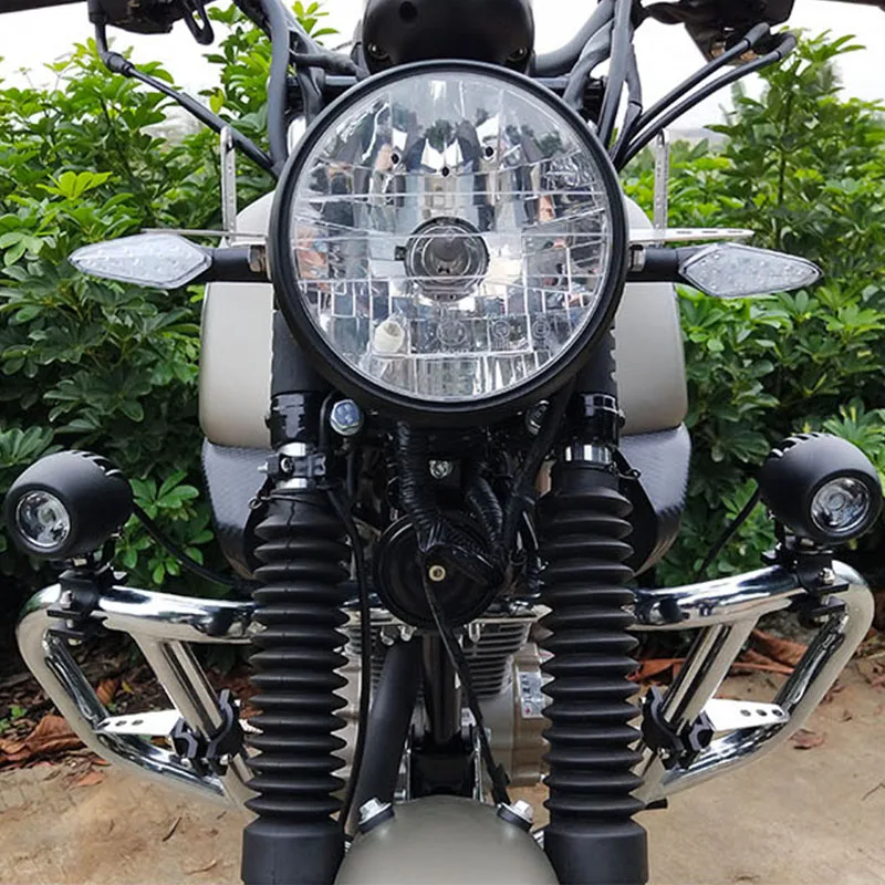 Мото Аксессуары светодиодный светильник кронштейн зажим бык бар налобный фонарь