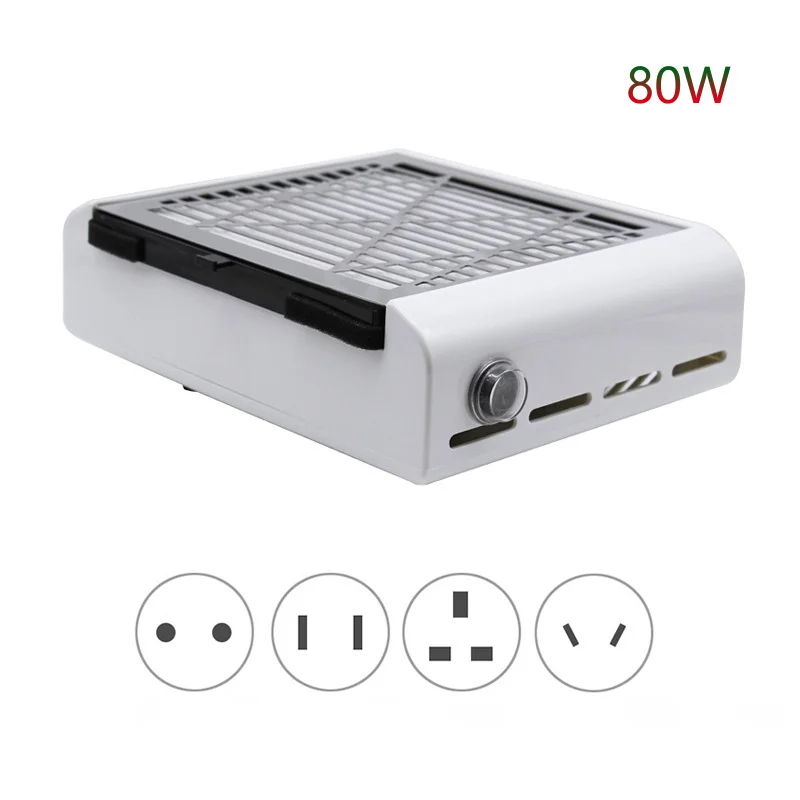 Маникюрный пылесос 60 Вт для маникюра с 2 пылесборниками оснащение маникюрного