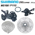 Набор скоростей для горного велосипеда SHIMANO DEORE M5100, M5120, 1x1, горный велосипед с рычагом переключения передач, задний Dearilleur кассета с цепью, 11 в, RD-M5120