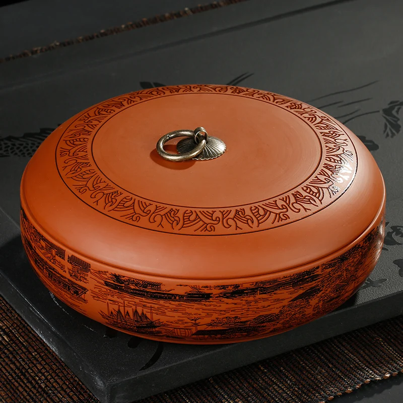 Коробка для хранения чая Puer в китайском стиле коробка с узором из натуральных