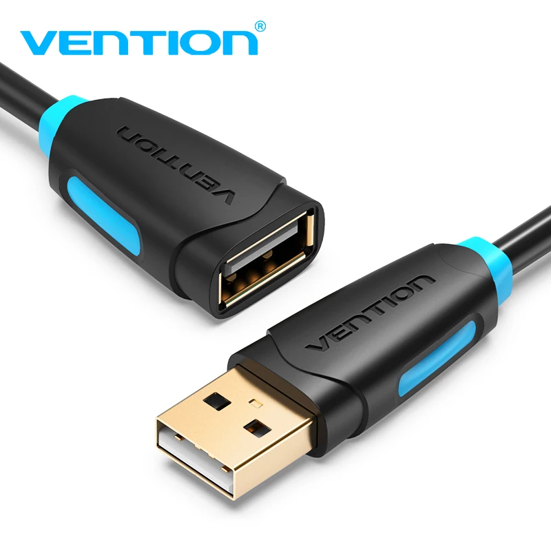 Vention USB2.0 кабель-удлинитель для мужчин и женщин супер скорость USB кабель для передачи данных удлинитель для ПК клавиатура принтер мышь компьютерный кабель