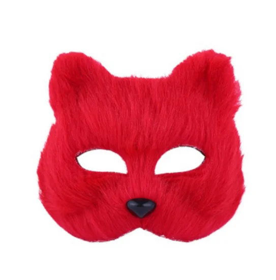 

10pcs Fox shape mask Masquerade Mask Animal Face Mask 17x17cm Men and Women Half Face Mask Halloween Fox Mask Party supplies