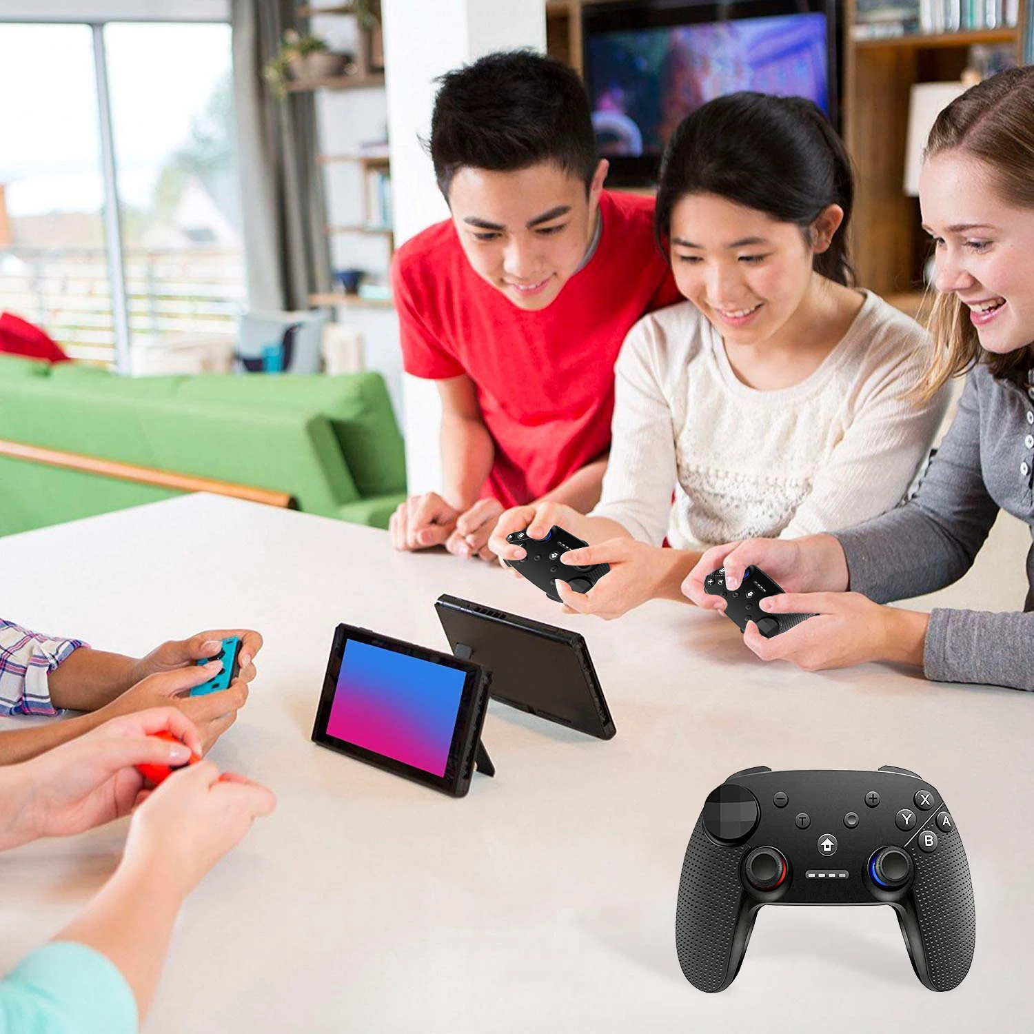 Для nintendo Switch Pro Dual Shock беспроводной контроллер геймпад джойстик для ПК Android игровая ручка пульт дистанционного управления джойстик