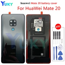 New ForcNew For Huawei mate20 Mate 20 X Ba Battery Glass Back Cover Case for Huawei Mate 20 X Battery Housing Cover mate 20 door